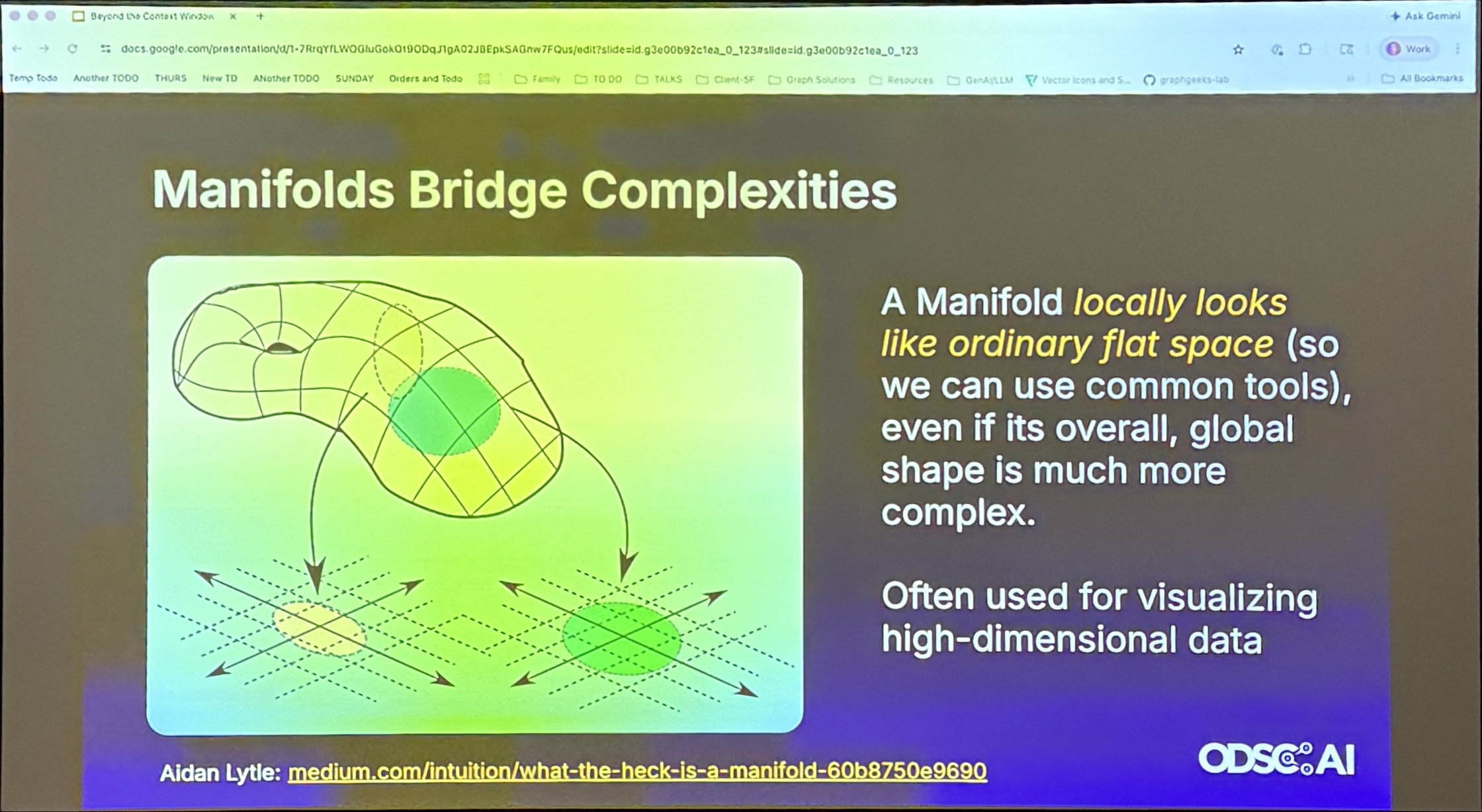 Slide 34 — Manifolds Bridge Complexities